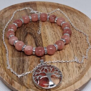 Aardbeienkwarts Sieradenset – Liefde & Vreugde