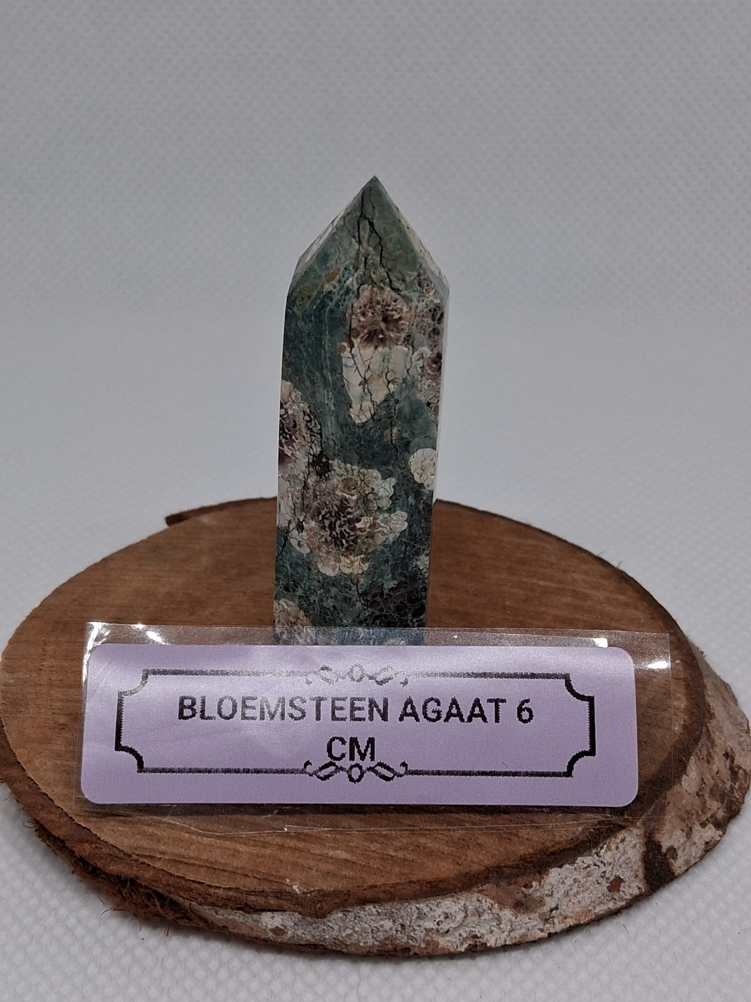 Bloemsteen Agaat Toren | 6 cm | Groei, Harmonie & Innerlijke Rust