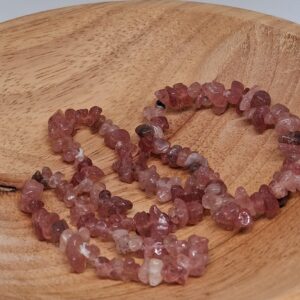 Aardbeienkwarts (Liefde • Vreugde • Emotionele Balans) Split Armband