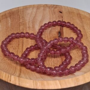 Aardbeienkwarts (Liefde • Vreugde • Emotionele Balans) Kogel Armband
