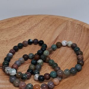 Agaat India (Aarding • Bescherming • Balans) Kogel Armband