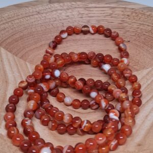 Carneool (Vitaliteit • Motivatie • Moed) Kogel Armband