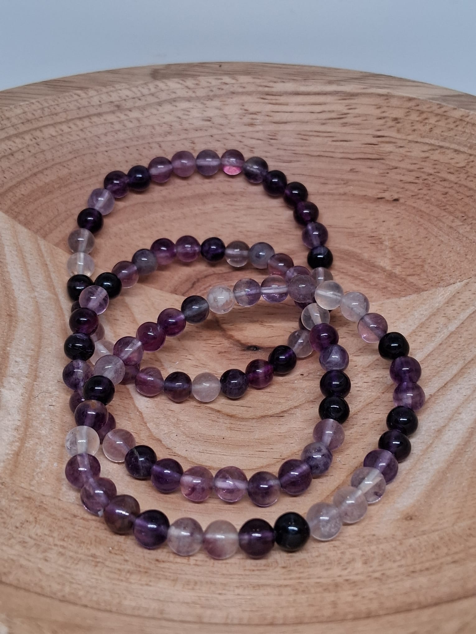 Fluoriet Paars (Focus • Helderheid • Bescherming) Kogel Armband