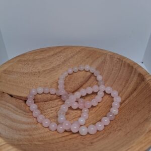 Rozenkwarts (Liefde • Zelfliefde • Emotionele Heling) Kogel Armband