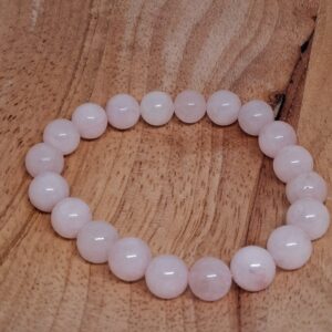 Rozenkwarts (Liefde • Zelfliefde • Emotionele Heling) Kogel Armband