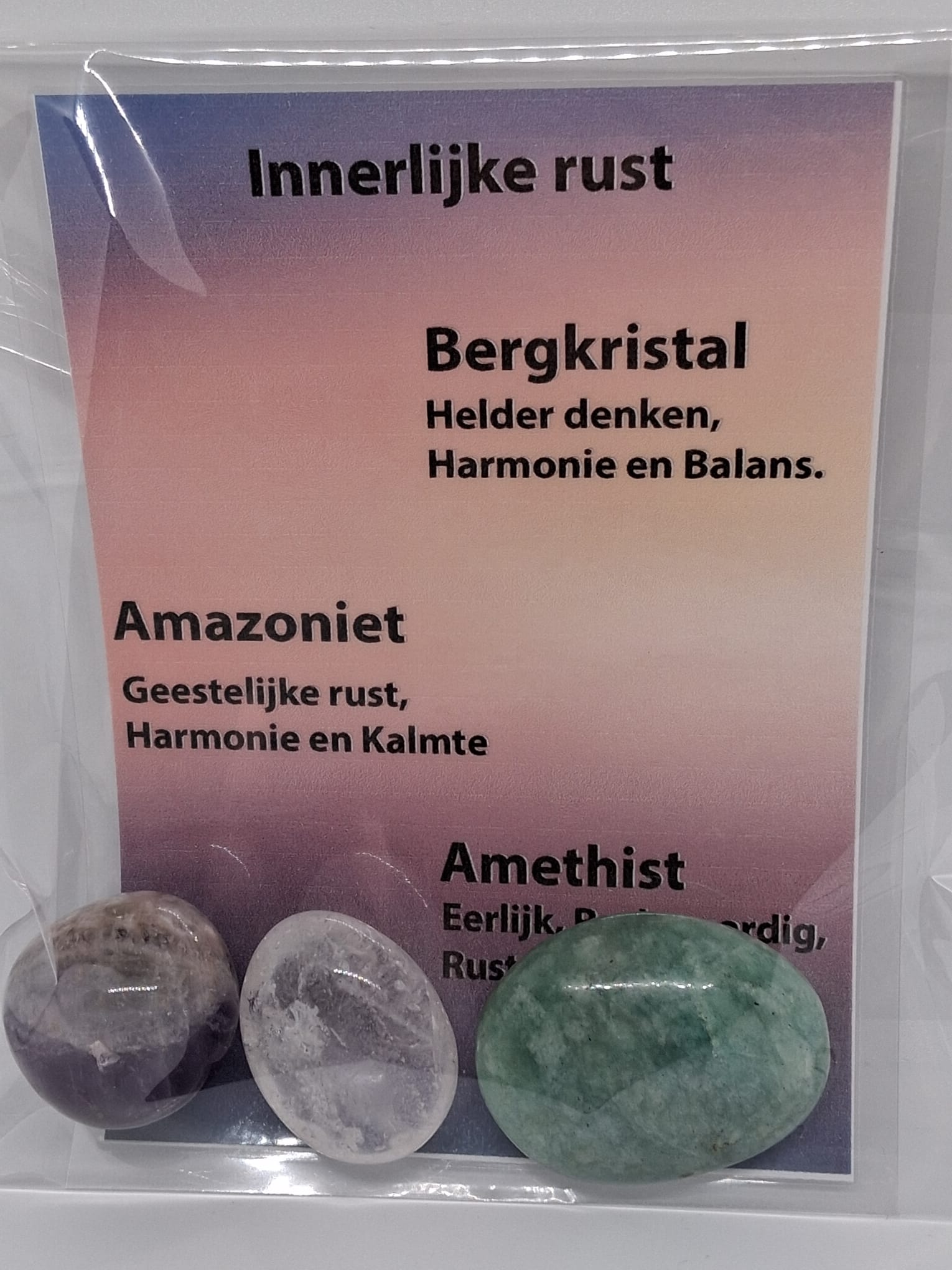 Edelstenen Setje Innerlijke Rust - Kalmerend, Aardend, Balancerend
