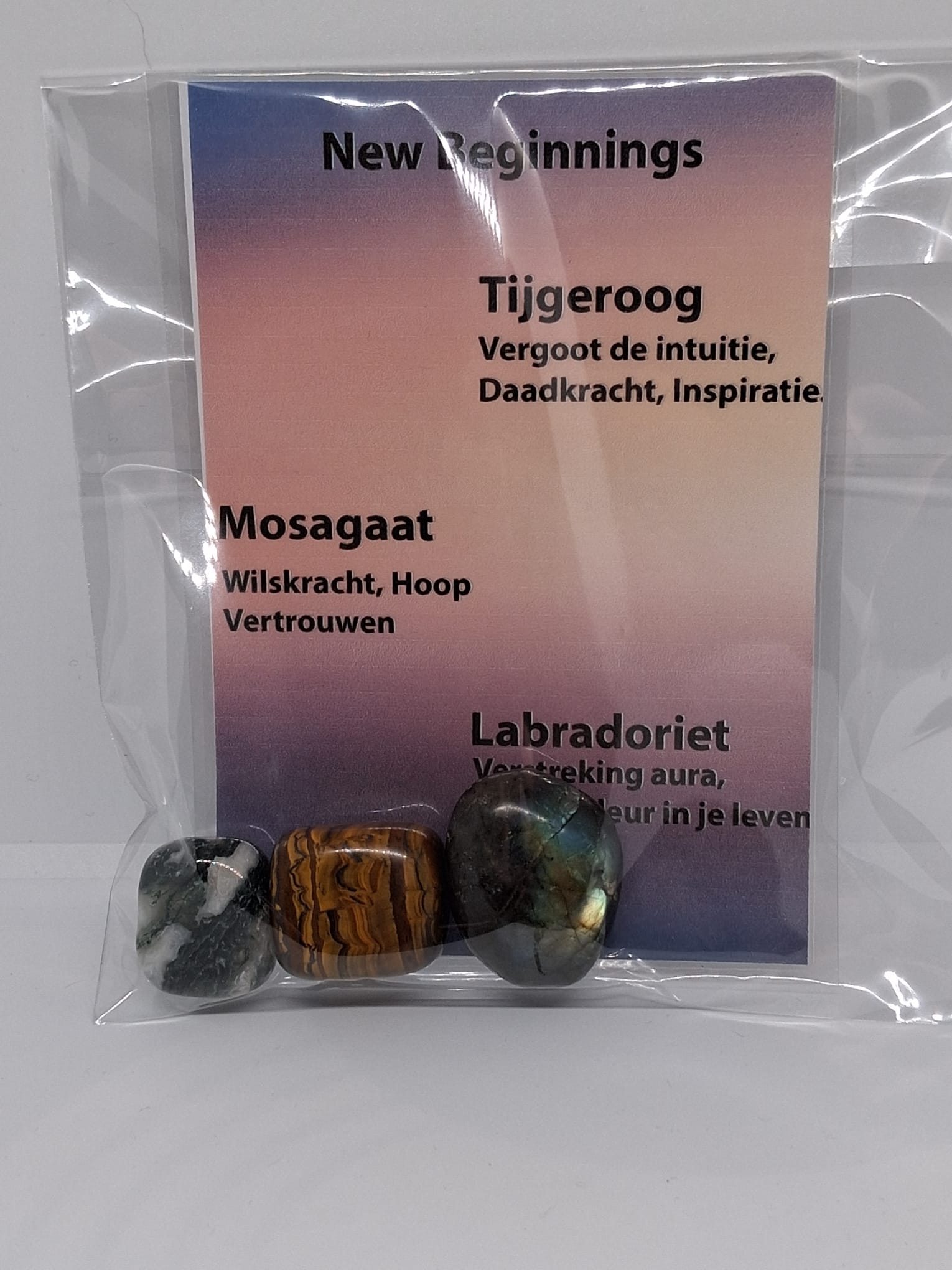Edelstenen Setje New Beginnings - Vernieuwend, Motiverend, Versterkend
