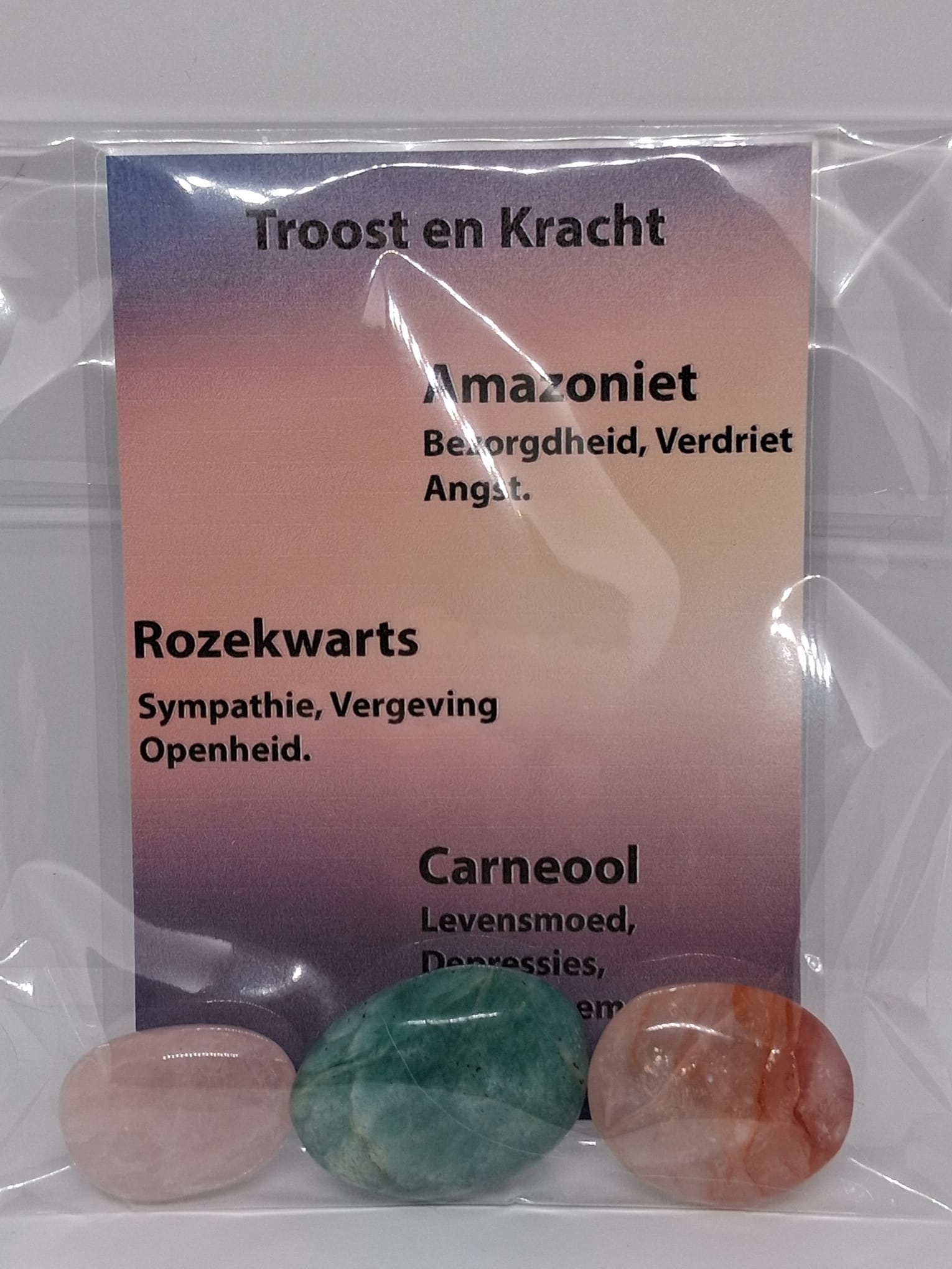 Edelstenen Setje Troost en Kracht - Troostend, Beschermend, Versterkend